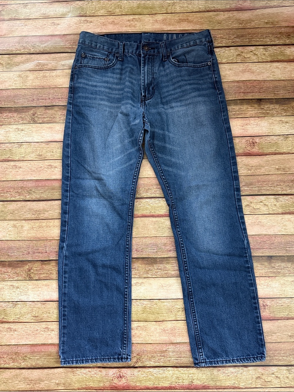 Bullhead Men's Blue Rincon Straight-Leg Jeans